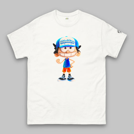 Blue Cap Smiley Boy – Klassisches Unisex-T-Shirt