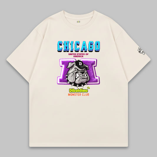 Chicago Bulldog Attitude – Oversize Baumwoll-T-Shirt