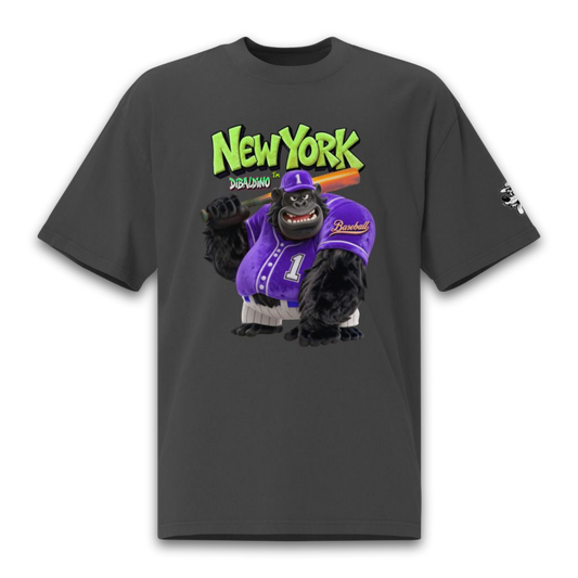New York Gorilla Baseball – Oversized Cotton T-Shirt