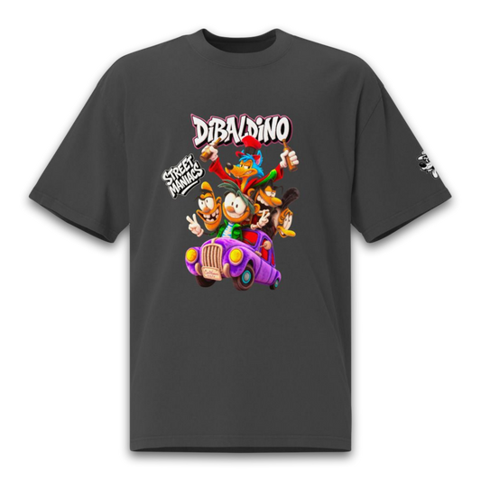 Street Maniacs Ride – Wild Cartoon Crew – Oversized Cotton T-Shirt
