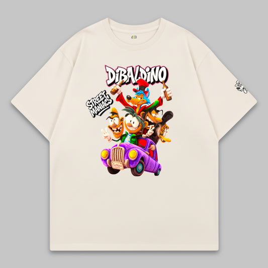 Street Maniacs Ride – Wild Cartoon Crew – Oversize Baumwoll-T-Shirt