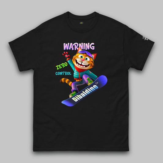 Warning: Zero Control Cat Rider – Unisex Classic T-Shirt
