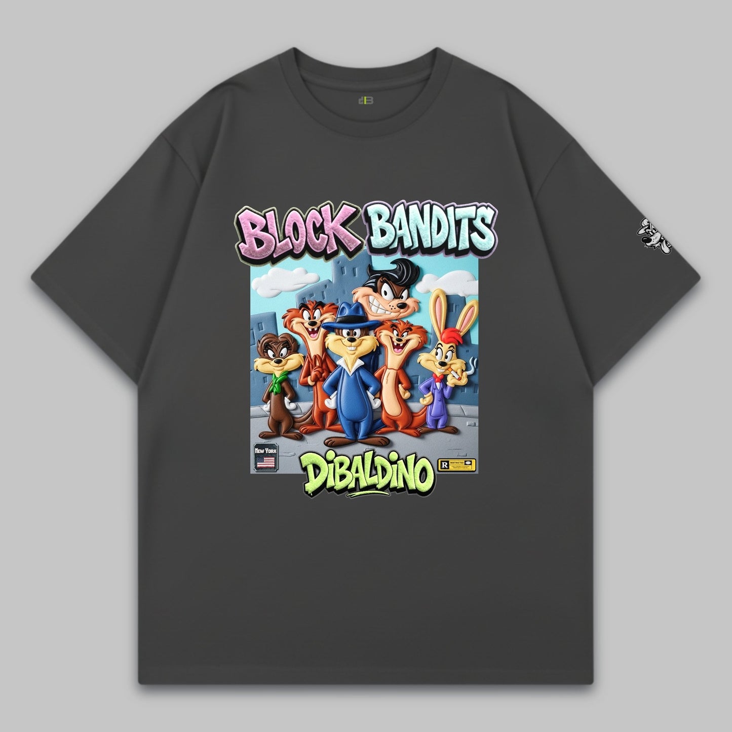 Block Bandits Crew – Oversized Cotton T-Shirt