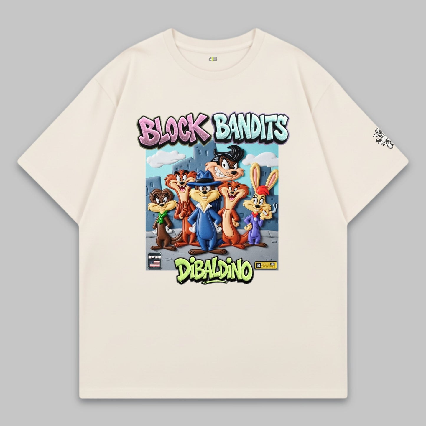 Block Bandits Crew – Oversized Cotton T-Shirt