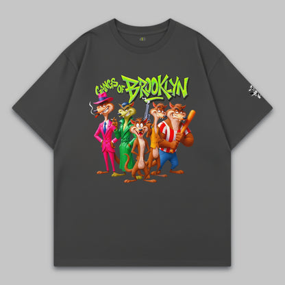 Brooklyn Trouble Gang – Oversize Baumwoll-T-Shirt