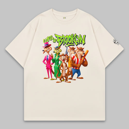 Brooklyn Trouble Gang – Oversized Cotton T-Shirt