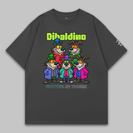 Brothers in Trouble Crew – Oversize Baumwoll-T-Shirt