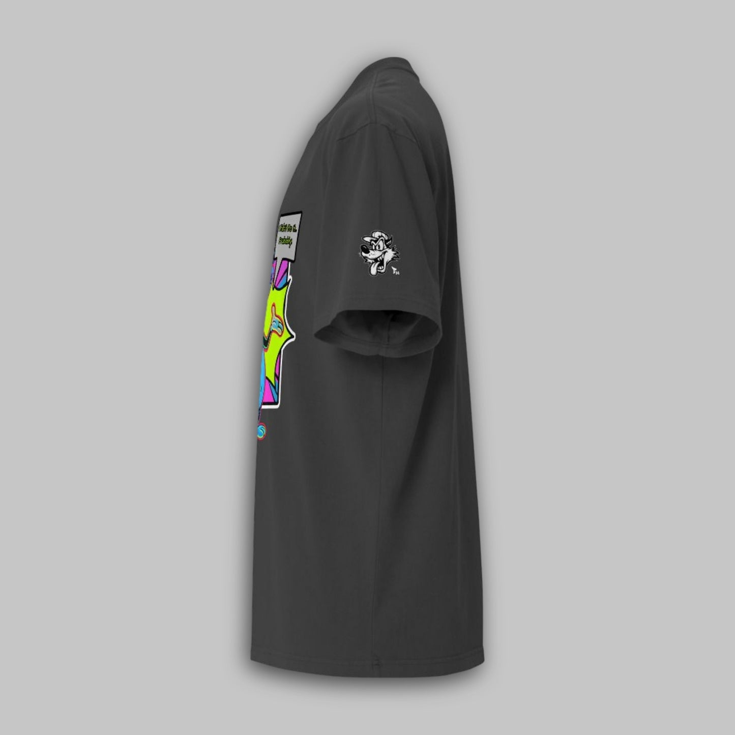 Chaos Cat Neon Edition – Oversized Cotton T-Shirt