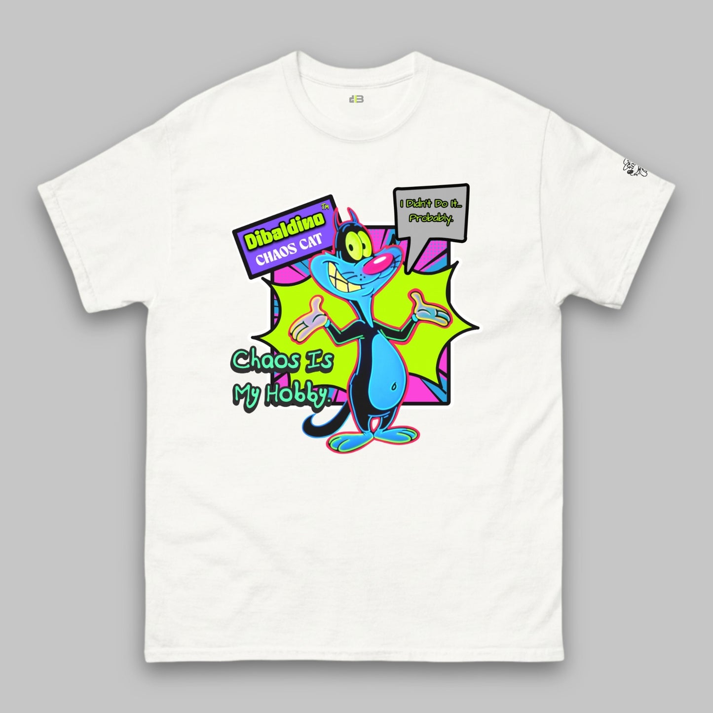 Chaos Cat Neon Edition – Unisex Classic T-Shirt