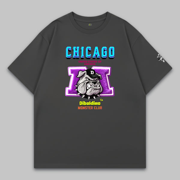 Chicago Bulldog Attitude – Oversized Cotton T-Shirt