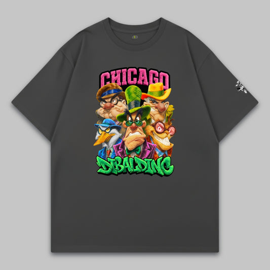 Chicago Street Mafia Crew – Oversize Baumwoll-T-Shirt