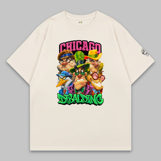 Chicago Street Mafia Crew – Oversize Baumwoll-T-Shirt