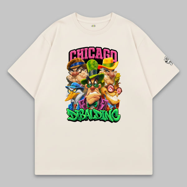 Chicago Street Mafia Crew – Oversized Cotton T-Shirt