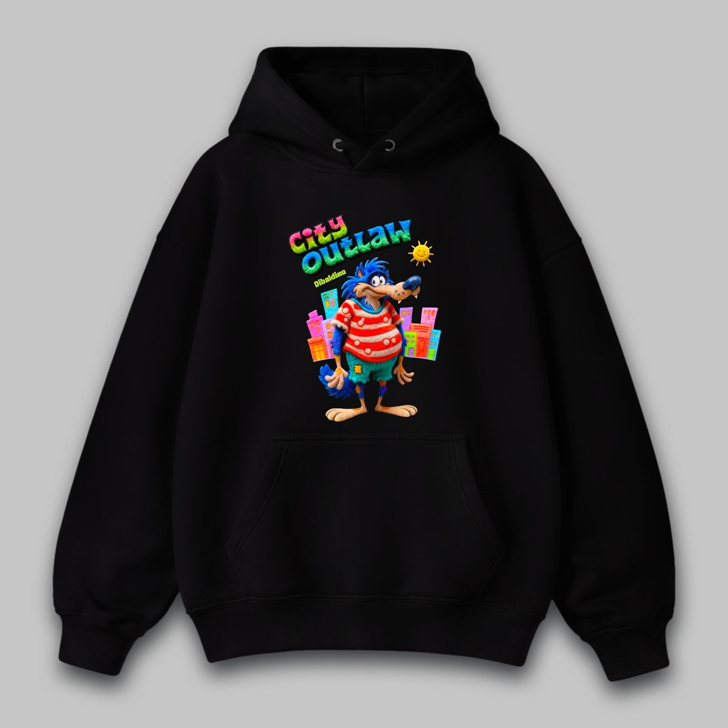 City Outlaw Wolf – Unisex Hoodie