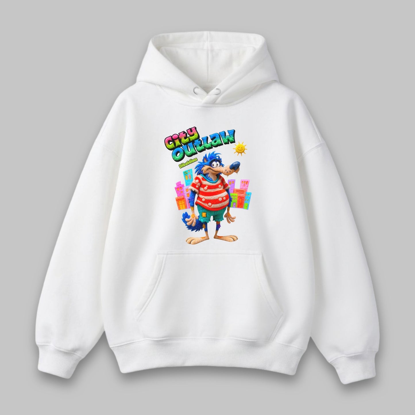 City Outlaw Wolf – Unisex Hoodie