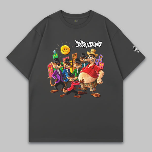 City Gang Showdown – Oversized Cotton T-Shirt