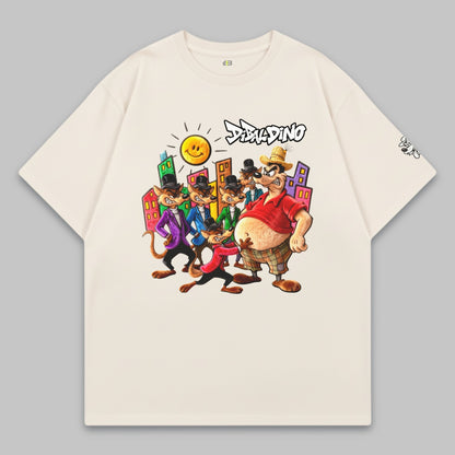 City Gang Showdown – Oversize Baumwoll-T-Shirt