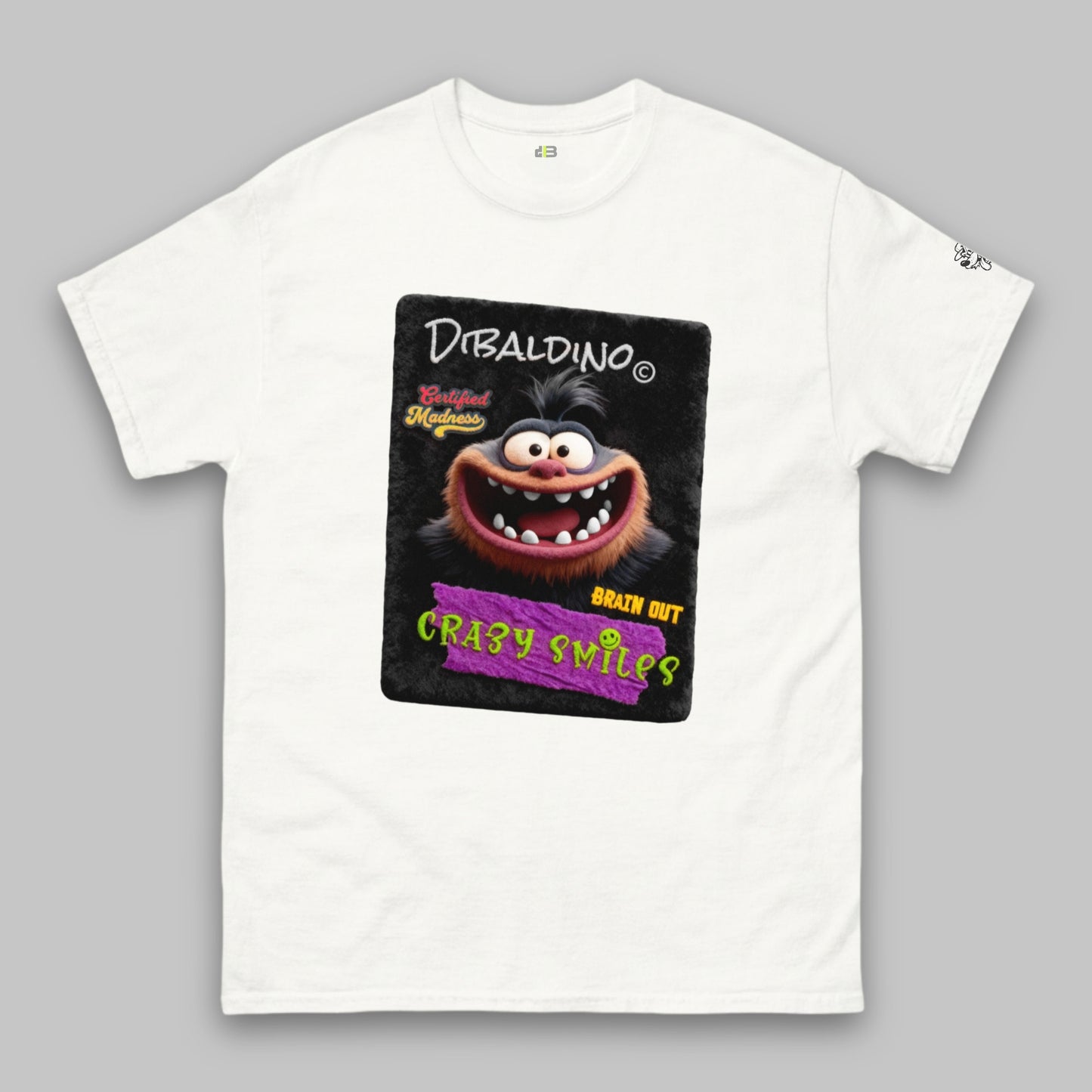 Crazy Smiles Fuzzy Monster – Unisex Classic T-Shirt