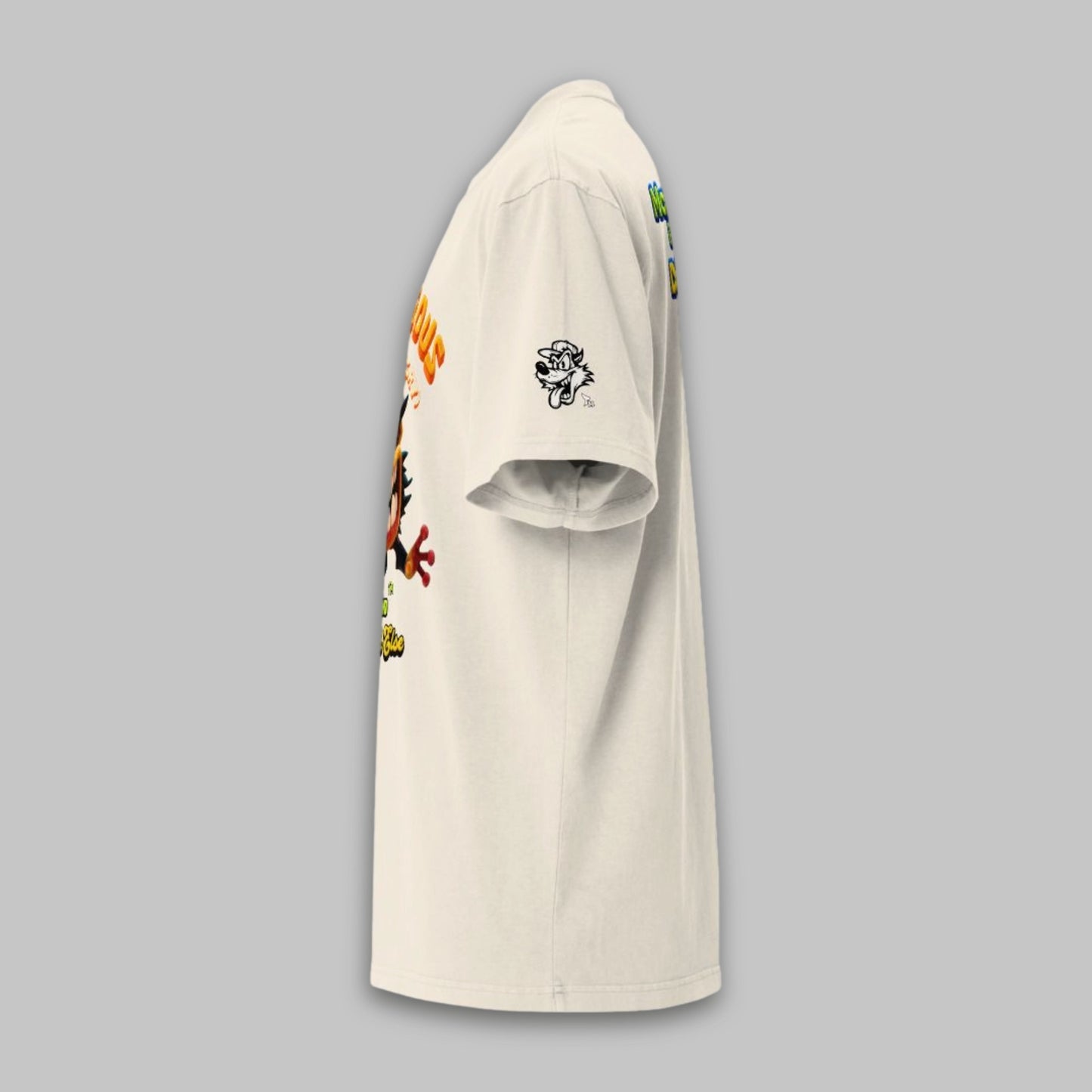 Dangerous When Hungry Monster – Oversized Cotton T-Shirt