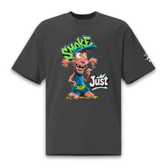 Just Smoke Vibes – Oversized Cotton T-Shirt