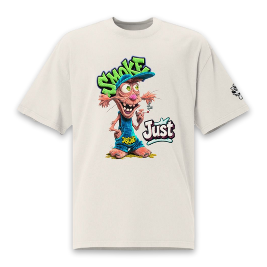 Just Smoke Vibes – Oversized Cotton T-Shirt