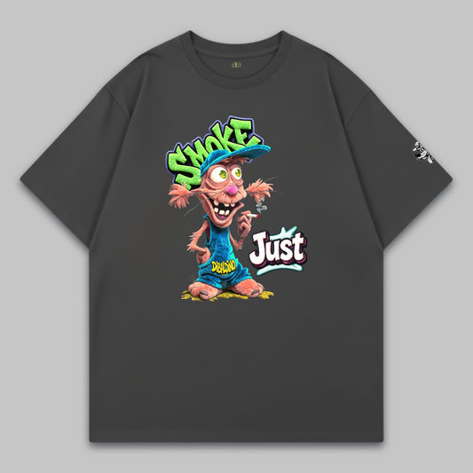 Just Smoke Vibes – Oversized Cotton T-Shirt