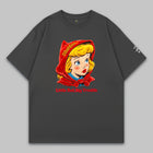 Little Red Big Trouble – Oversized Cotton T-Shirt
