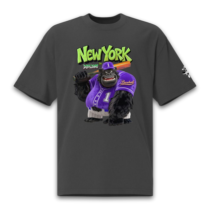 New York Gorilla Baseball – Oversized Cotton T-Shirt