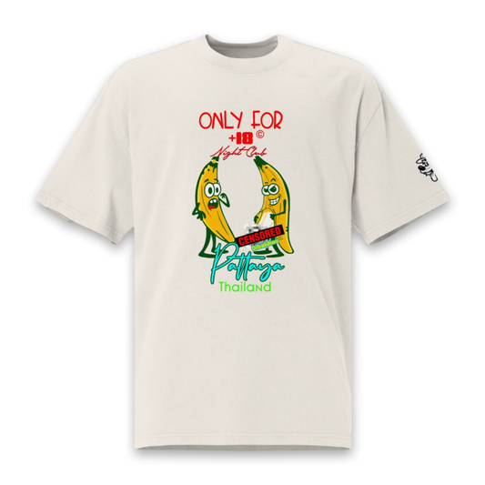Pattaya Night Club Bananas – Adults Only Edition – Oversized Cotton T-Shirt
