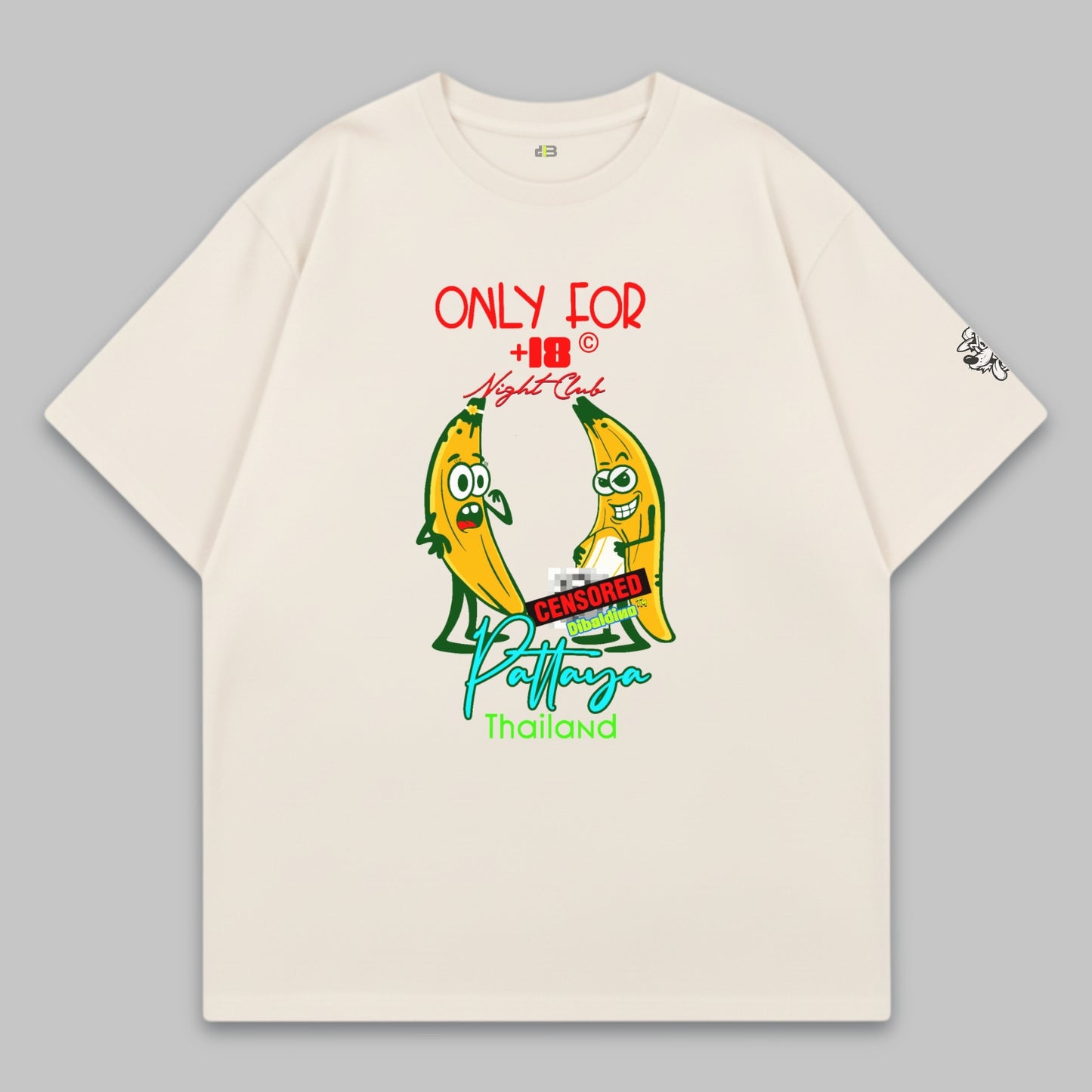 Pattaya Night Club Bananas – Adults Only Edition – Oversize Baumwoll-T-Shirt