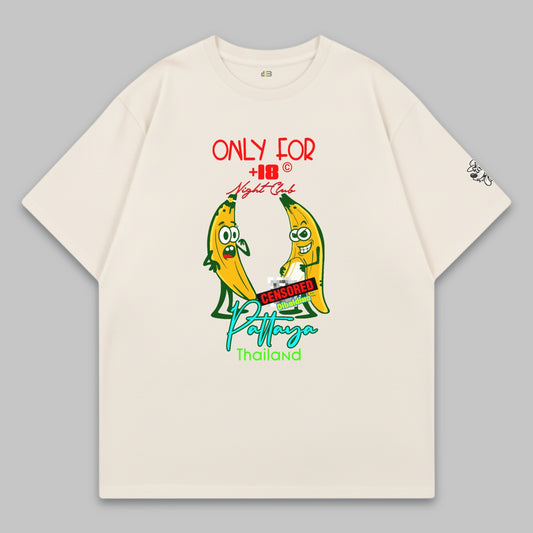 Pattaya Night Club Bananas – Adults Only Edition – Oversized Cotton T-Shirt