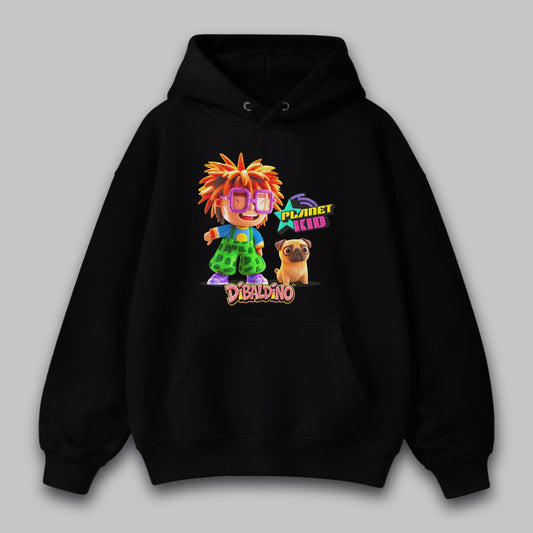 Planet Kid & Pug Buddy – Unisex Hoodie