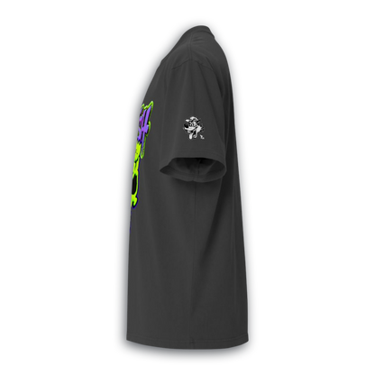 Punish Neon Skull – Oversized Cotton T-Shirt