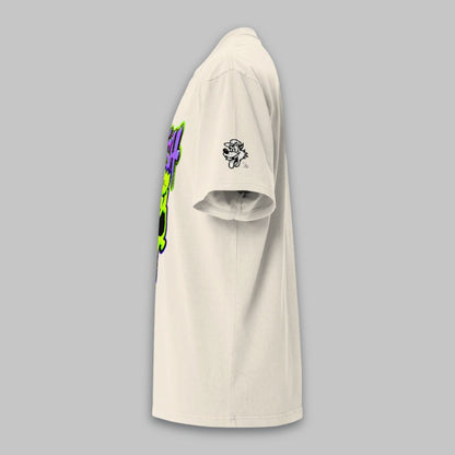 Punish Neon Skull – Oversized Cotton T-Shirt