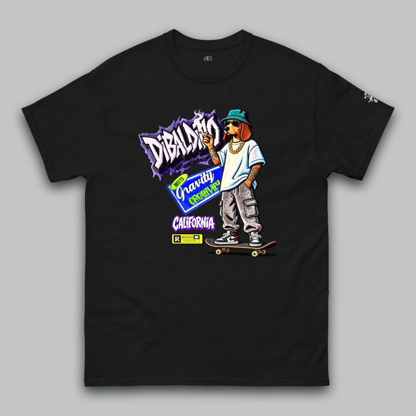 Skating Cali Dog Vibes – Unisex Classic T-Shirt