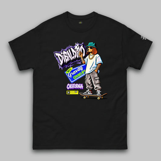 Skating Cali Dog Vibes – Unisex Classic T-Shirt