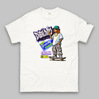 Skating Cali Dog Vibes – Unisex Classic T-Shirt