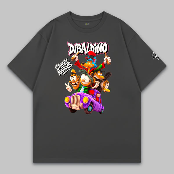 Street Maniacs Ride – Wild Cartoon Crew – Oversized Cotton T-Shirt