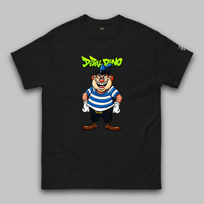 Striped Smirk Villain – Unisex Classic T-Shirt