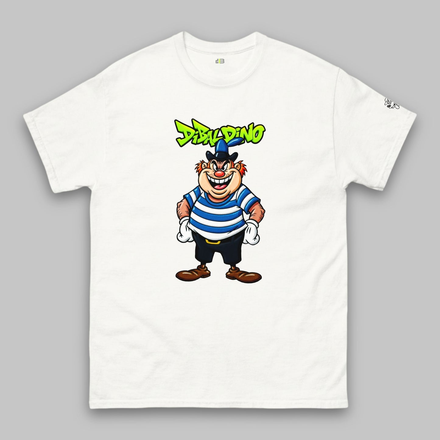 Striped Smirk Villain – Unisex Classic T-Shirt