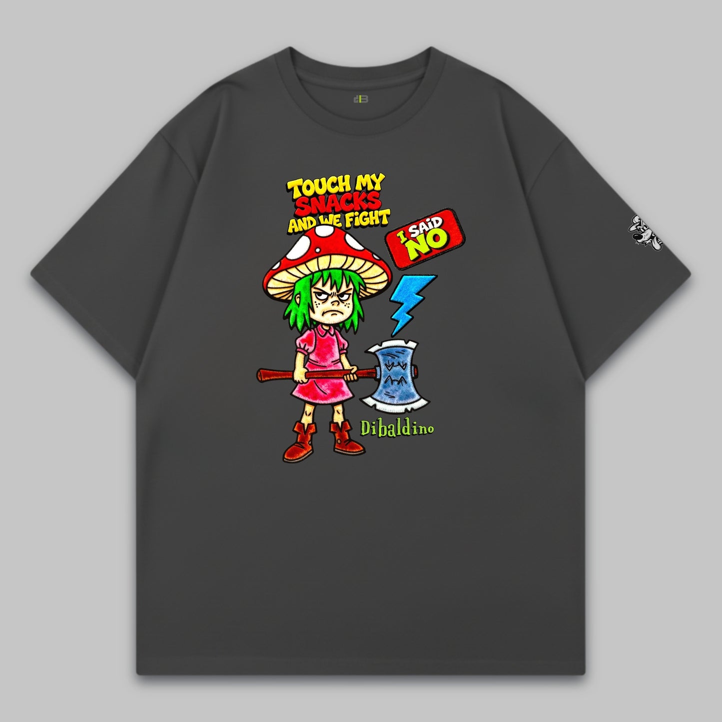 Touch My Snacks and We Fight – Oversized Cotton T-Shirt