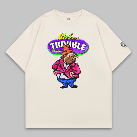 Trouble Maker – Oversize Baumwoll-T-Shirt