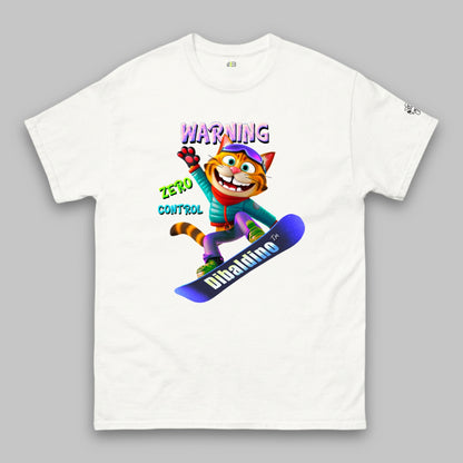 Warning: Zero Control Cat Rider – Unisex Classic T-Shirt