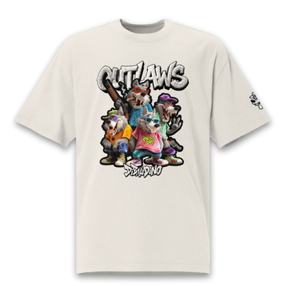 Wolf Outlaws Squad – Oversized Cotton T-Shirt