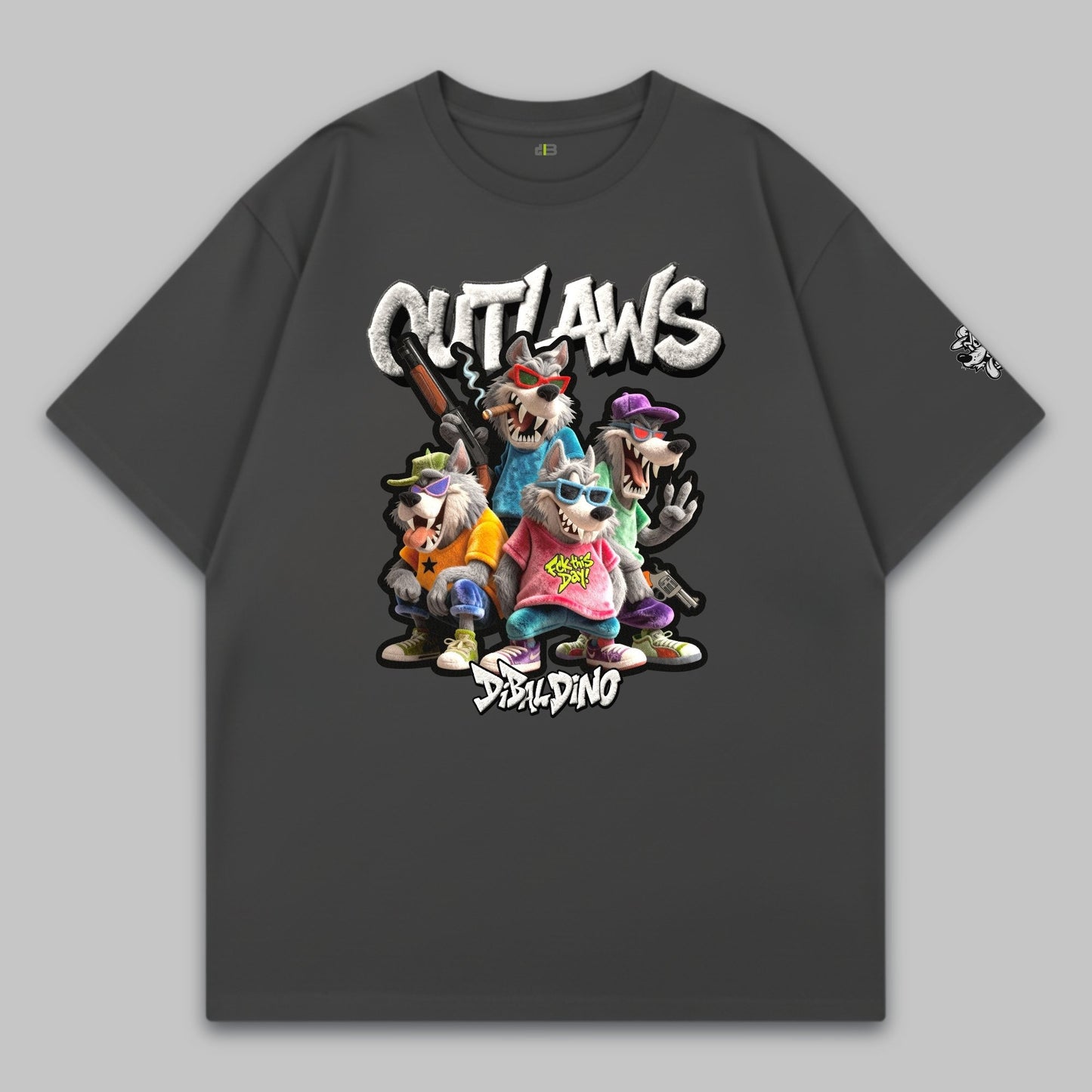 Wolf Outlaws Squad – Oversized Cotton T-Shirt
