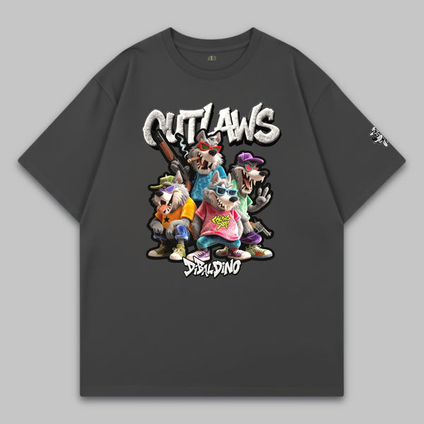 Wolf Outlaws Squad – Oversized Cotton T-Shirt